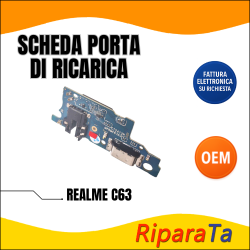 CONNETTORE RICARICA REALME C63 DOCK PCB MICROFONO JACK AUDIO OEM