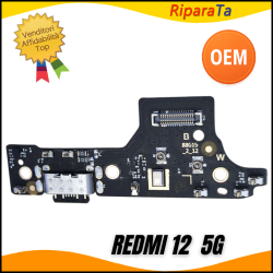 CONNETTORE RICARICA XIAOMI REDMI 12 5G  23076RN8DY 2AFZZRN8DY  DOCK PCB MICROFONO OEM