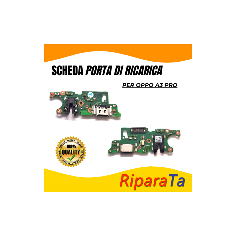 PCB Connettore + Microfono + Jack Audio per OPPO A3 PRO PARI ORIGINALE