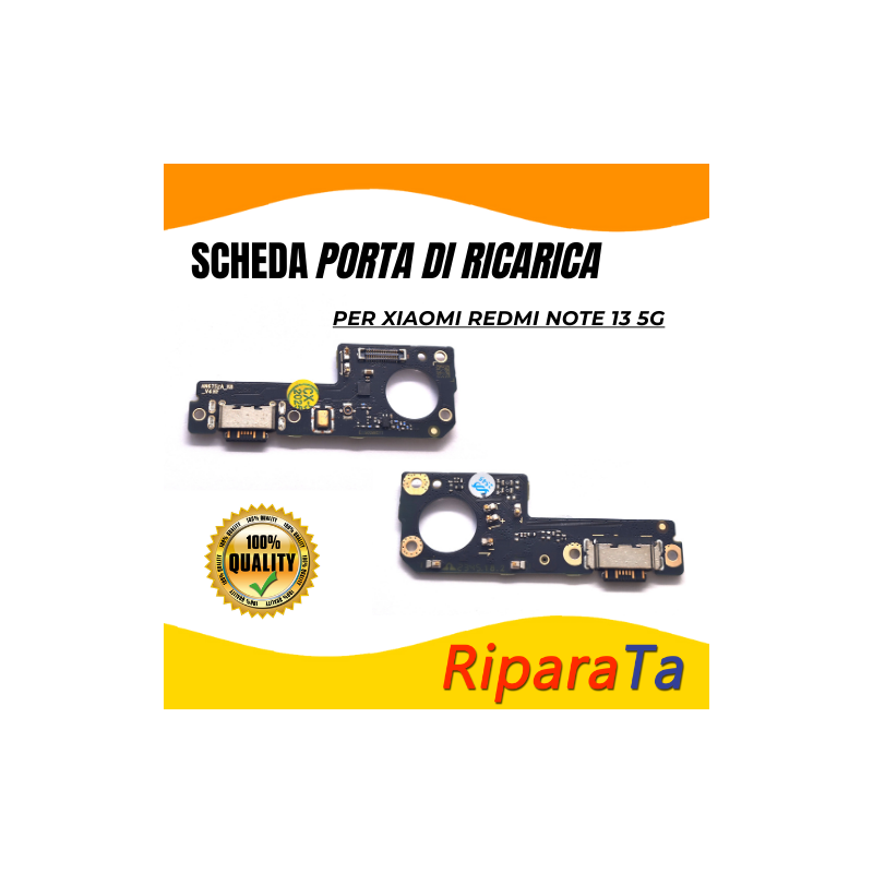 PCB Connettore + Microfono per Xiaomi Redmi Note 13 5G  ORIGINALE