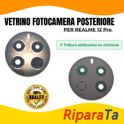 VETRINO VETRO LENTE CAMERA POSTERIORE per REALME 12 PRO BEIGE ORI