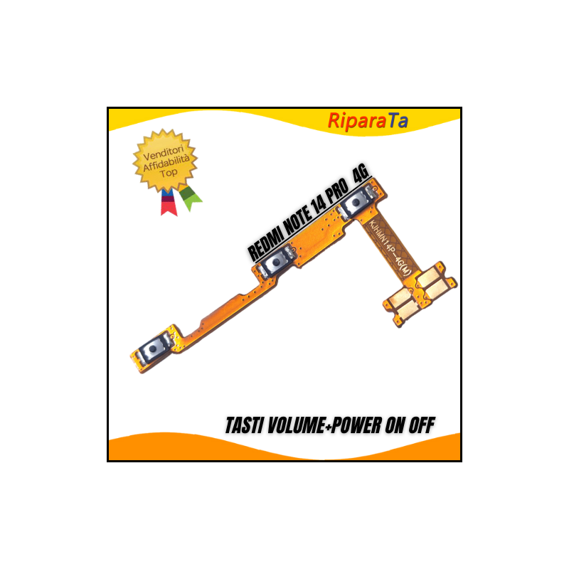 FLAT TASTI LATERALI VOLUME TASTO ACCENSIONE XIAOMI REDMI NOTE 14 PRO 4G ON OFF