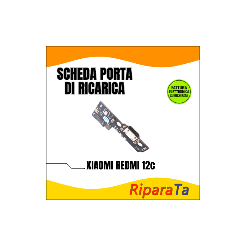 PCB RICARICA CONNETTORE XIAOMI REDMI 12c 22120RN86G SCHEDA DOCK MICROFONO HQ