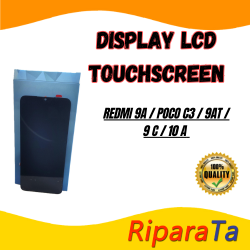 Display LCD Touchscreen Xiaomi Redmi 9A / Poco C3 / 9AT / 9C / 10A - Pari ORIGINALE