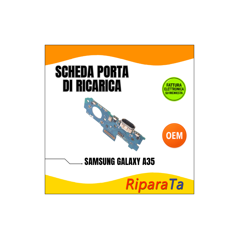 PCB RICARICA CONNETTORE SAMSUNG GALAXY A35 A356 DOCK MICROFONO OEM