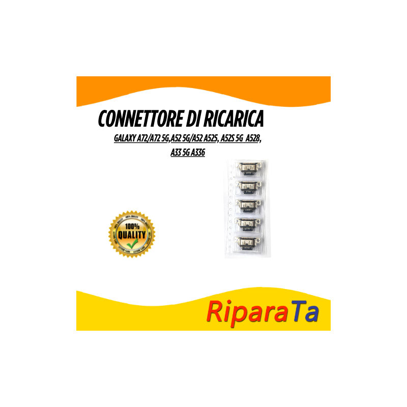 Connettore porta di ricarica per Samsung Galaxy A72/A72 5G, A52 5G/A52 A525, A52s 5G A528/A33 5G A336 – Ricambio pari Originale